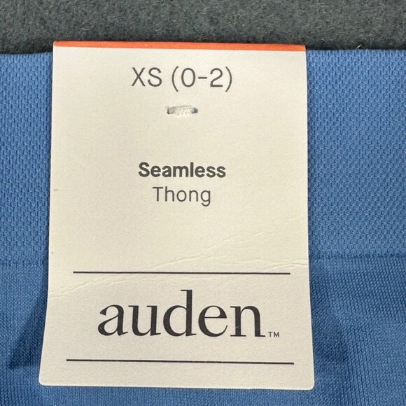 Auden Womens Size XS 0-2 Panty Thong Seamless Oeko-Tex Blue New With Tags - Picture 3 of 8